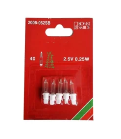 5 Ampoules De Rechange Enfichable Pour Guirlande Electrique, 2,5V - 0,25 W<Konstsmide, guirlandes lumineuses de Noël Cheap