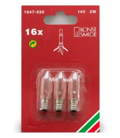 3 Ampoules De Rechange 14V, 3W Pour Chandelier De Noël 16 Lampes<Konstsmide, guirlandes lumineuses de Noël Flash Sale