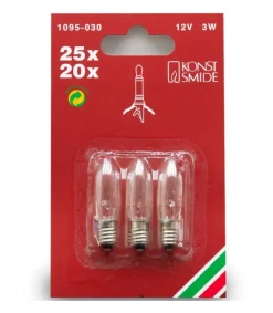 3 Ampoules De Rechange 12V, 3W Pour Chandelier Electrique 20 A 25 Lampes<Konstsmide, guirlandes lumineuses de Noël Cheap