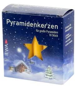 18 Bougies De Noël Pour Pyramide, Pyramidenkerzen 17 Mm<Ewa Kerzen, bougies de Noël et bougies de l'Avent Discount