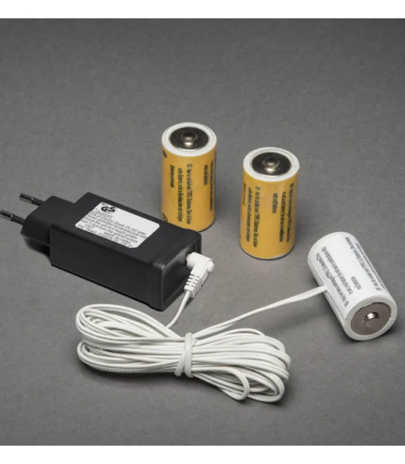 Adaptateur Secteur Pour 3 Piles 1,5 V Lr14<Konstsmide, guirlandes lumineuses de Noël New