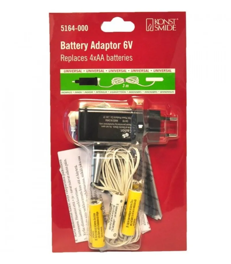 Adaptateur Secteur Pour Articles Sur Piles 4 X 1,5 V Aa<Konstsmide, guirlandes lumineuses de Noël Fashion