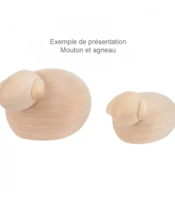 Animaux De La Crèche De Noël, Mouton Blanc<Köhler, Père Noël en bois Discount