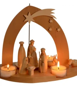 Arche Pyramide Moderne De Noël En Bois D'Aulne<Schalling, crèche moderne Fashion