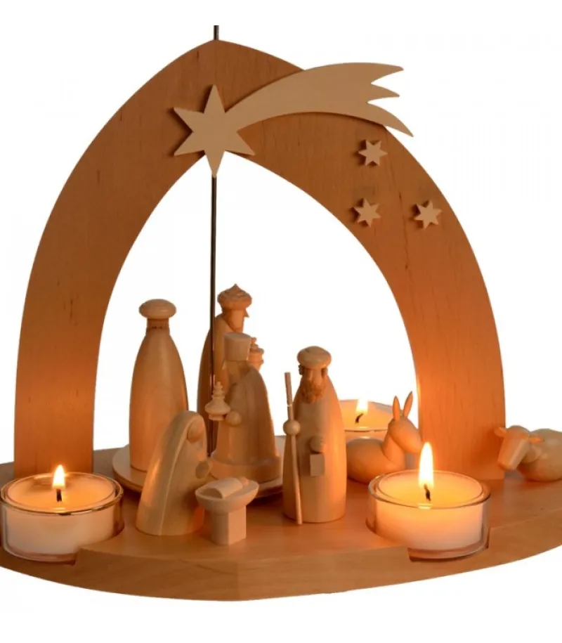 Arche Pyramide Moderne De Noël En Bois D'Aulne<Schalling, crèche moderne Fashion