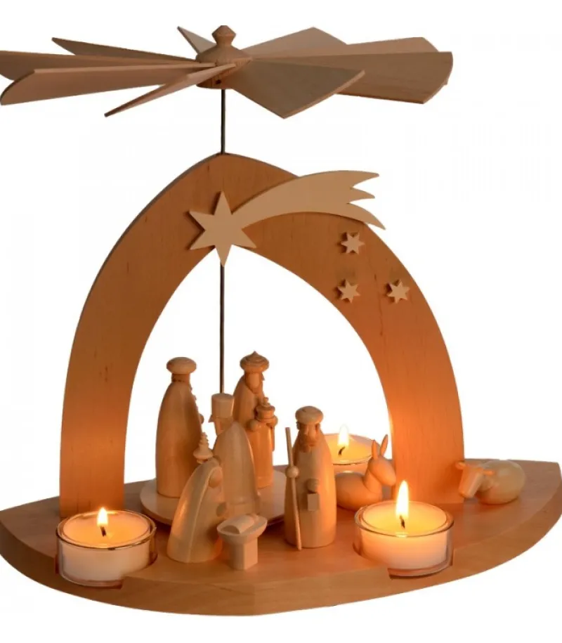 Arche Pyramide Moderne De Noël En Bois D'Aulne<Schalling, crèche moderne Fashion