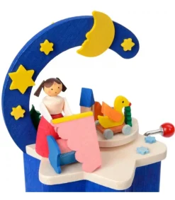 Boite A Musique A Manivelle Bleu, Chambre D'Enfant<Graupner, décoration de sapin de Noël, Déco Noël enfant Sale