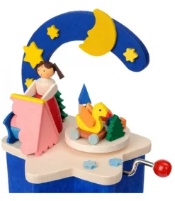 Boite A Musique A Manivelle Bleu, Chambre D'Enfant<Graupner, décoration de sapin de Noël, Déco Noël enfant Sale