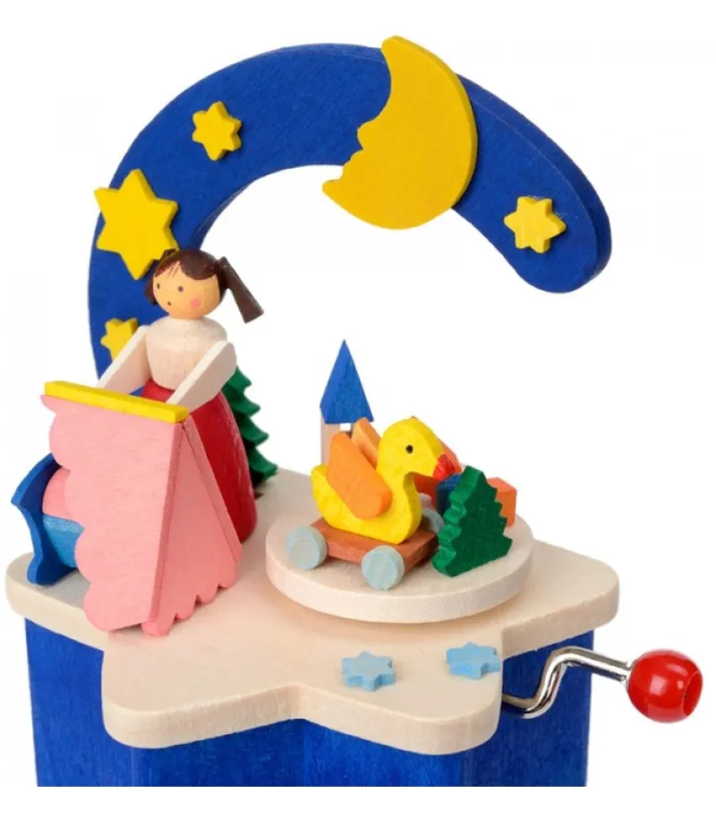 Boite A Musique A Manivelle Bleu, Chambre D'Enfant<Graupner, décoration de sapin de Noël, Déco Noël enfant Sale