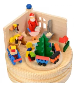 Boite A Musique Bois, Atelier Du Père Noël<Graupner, décoration de sapin de Noël, Déco Noël enfant Best Sale