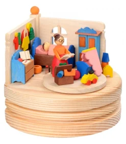 Boite A Musique Bois, L'Heure Du Coucher<Graupner, décoration de sapin de Noël, Déco Noël enfant Online