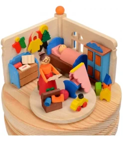 Boite A Musique Bois, L'Heure Du Coucher<Graupner, décoration de sapin de Noël, Déco Noël enfant Online