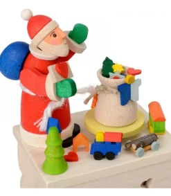 Boite A Musique Enfant A Manivelle, Père Noël Et Jouets<Graupner, décoration de sapin de Noël, Déco Noël enfant Best Sale