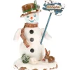 Bonhomme De Neige "Risque De Glisser" - Village De Noël Miniature<Hubrig, figurines pour enfant Cheap