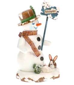 Bonhomme De Neige "Risque De Glisser" - Village De Noël Miniature<Hubrig, figurines pour enfant Cheap