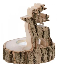 Bougeoir En Bois Brame Du Cerf, 13 Cm<Waldfabrik, photophore en bois et étoile sapin de Noël Clearance