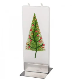 Bougie Déco Sapin De Noël Fantasie Et Boules Colorees<Flatyz, bougie décorative scandinave New