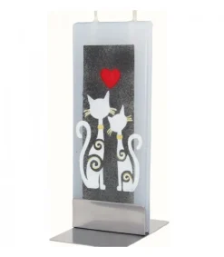 Bougie Décorative Motif Chats Et Coeur<Flatyz, bougie décorative scandinave Fashion