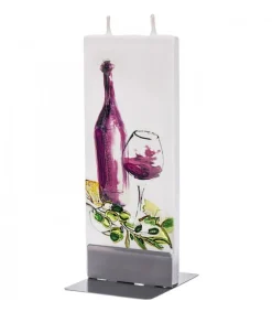 Bougie Design Bouteille Vin Rouge Et Verre<Flatyz, bougie décorative scandinave Fashion