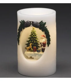 Bougie Led Père Noël Avec Petit Chien<Konstsmide, guirlandes lumineuses de Noël Best Sale