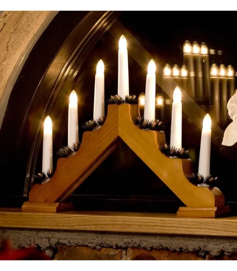 Chandelier De Noël 7 Branches Bois De Chene<Konstsmide, guirlandes lumineuses de Noël Sale