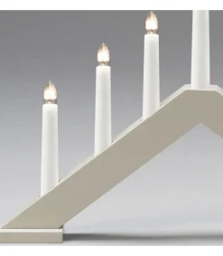 Chandelier Scandinave En Bois, Laque Beige Mat<Konstsmide, guirlandes lumineuses de Noël New