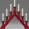 Chandelier Suedois Rouge À 7 Branches<Konstsmide, guirlandes lumineuses de Noël Cheap