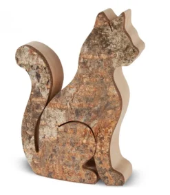 Chat En Bois Assis, 8,5 Cm<Waldfabrik, photophore en bois et étoile sapin de Noël Discount