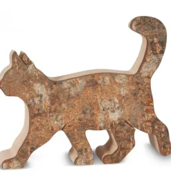 Chat En Bois Marchant, 9,5 Cm<Waldfabrik, photophore en bois et étoile sapin de Noël Fashion