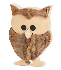 Chouette En Bois Cisele, Ecorce Et Erable, 7,5 Cm<Waldfabrik, photophore en bois et étoile sapin de Noël Best Sale