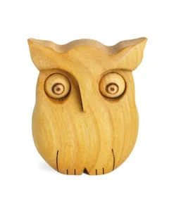 Chouette En Bois Poli, 6,5 Cm<Waldfabrik, photophore en bois et étoile sapin de Noël Discount