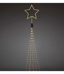 Cime Sapin De Noël, Voile Guirlande Avec Etoile Doree, 274 Diodes Led<Konstsmide, guirlandes lumineuses de Noël Shop