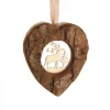 Coeur En Bois A Suspendre Motif Cisele Cerf, 6 Cm<Waldfabrik, photophore en bois et étoile sapin de Noël Discount