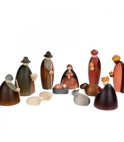 Crèche De Noël Complete Avec 12 Personnages 12 Cm<Köhler, Père Noël en bois Best Sale