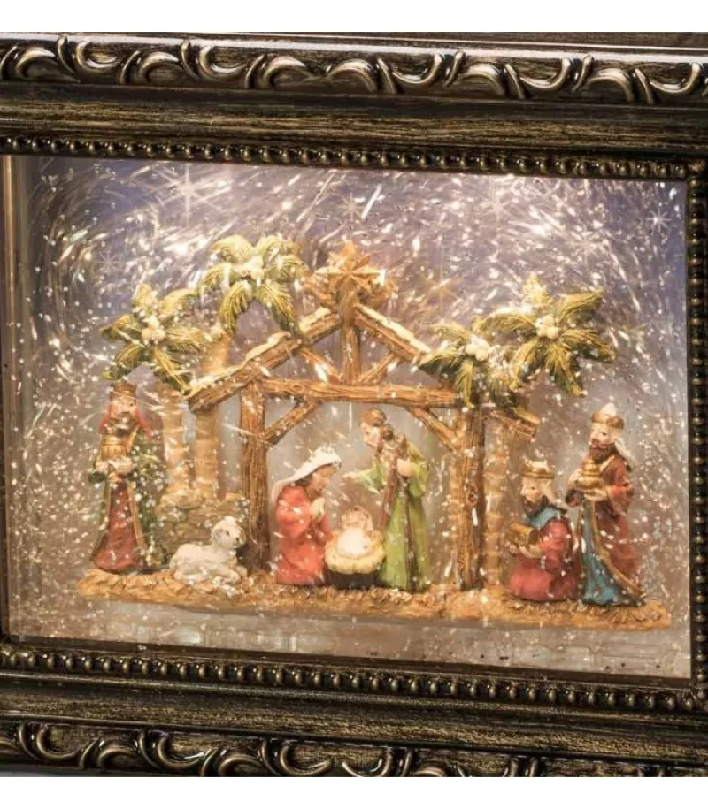 Crèche De Noël Lumineuse, Effet Neige<Konstsmide, guirlandes lumineuses de Noël Cheap