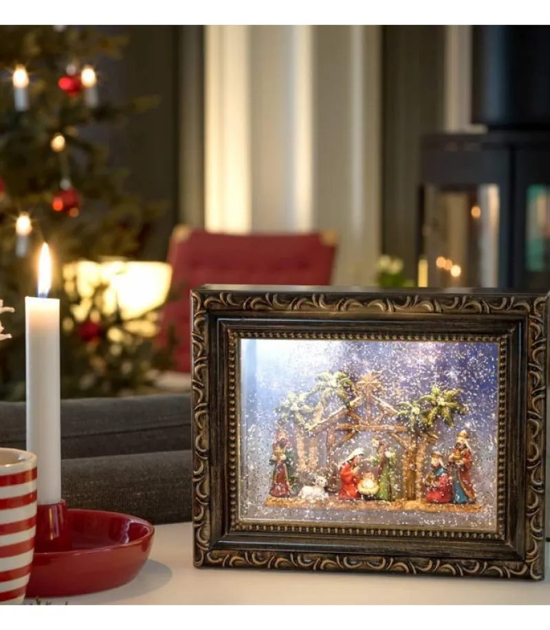 Crèche De Noël Lumineuse, Effet Neige<Konstsmide, guirlandes lumineuses de Noël Cheap