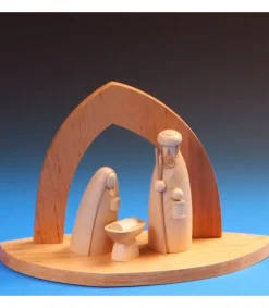 Crèche De Noël Vide A Fabriquer En Bois, 20 Cm<Schalling, crèche moderne Best Sale