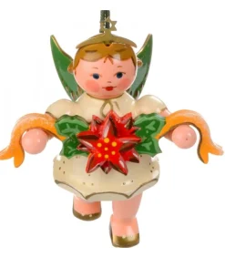 Déco Sapin De Noël, Ange Et Couronne De Fleurs<Hubrig, figurines pour enfant Best Sale