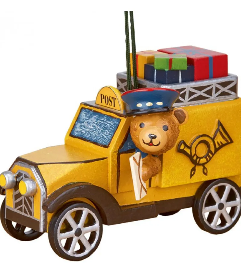 Déco Sapin Vintage, Ourson Et Voiture De La Poste<Hubrig, figurines pour enfant Flash Sale