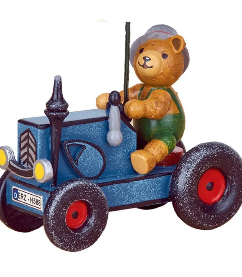 Déco Sapin Vintage, Ourson Et Tracteur<Hubrig, figurines pour enfant Fashion