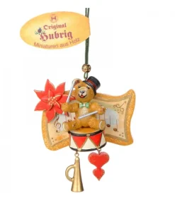 Décoration Sapin De Noël Vintage, Ourson Et Tambour<Hubrig, figurines pour enfant Cheap