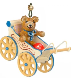 Décoration Sapin De Noël Vintage, Ourson Dans Landau<Hubrig, figurines pour enfant Clearance