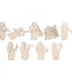 Décorations Pour Sapin 9 Petits Anges En Pendentifs<Waldfabrik, photophore en bois et étoile sapin de Noël Best Sale