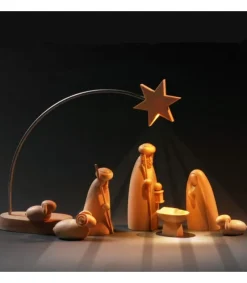 Etoile De Noël Electrique A Led Sur Socle, 21 Cm<Schalling, crèche moderne New