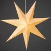 Etoile Lumineuse En Papier A Suspendre, 7 Branches, Blanche, 60 Cm<Konstsmide, guirlandes lumineuses de Noël Hot