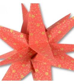 Etoile Lumineuse Rouge En Papier 3D, A Suspendre, 45 Cm<Riffelmacher et Weinberger New
