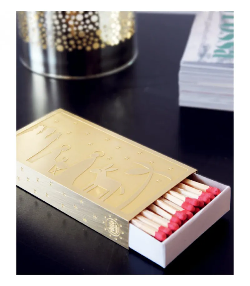 Etui Dore Motif Sapin De Noël Pour Boite D'Allumettes<Pluto Produkter, déco de Noël Scandinave Hot
