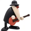 Figurine Musicien Jazz, Guitariste Avec Guitare Rouge<Köhler, Père Noël en bois Discount