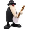Figurine Musicien Jazz, Guitariste Avec Guitare Blanche<Köhler, Père Noël en bois Store