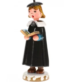 Fillette Chanteuse Avec Livre De Chorale De Noël - Village De Noël Miniature<Hubrig, figurines pour enfant Best